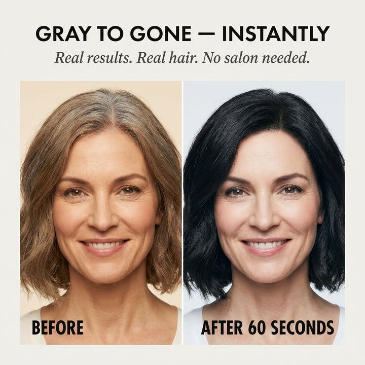 Ashveil™ – Instant Gray Root Cover Stick with Built-In Comb + 50% OFF