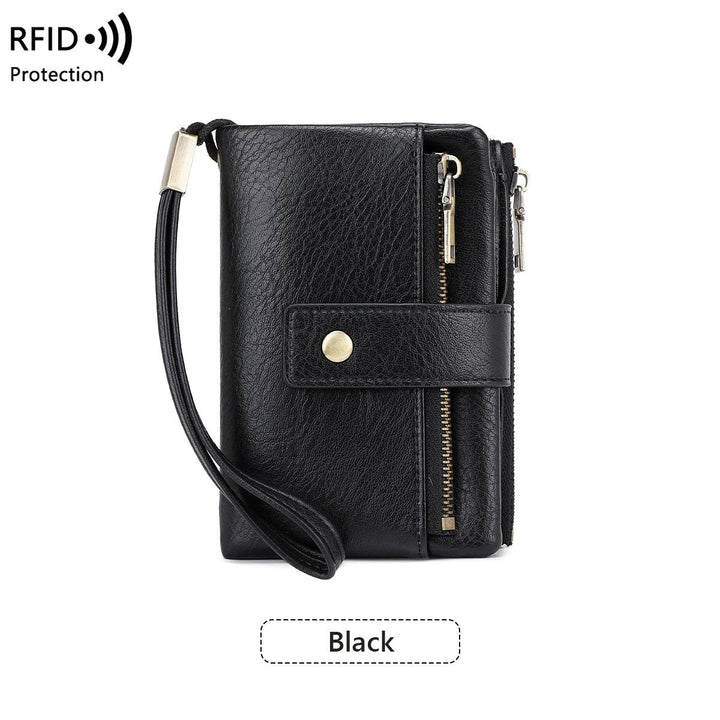 Mayfold™ – Slim RFID-Blocking Bifold Leather Wallet with Wristlet &amp; 17 Card Slots + 50% OFF