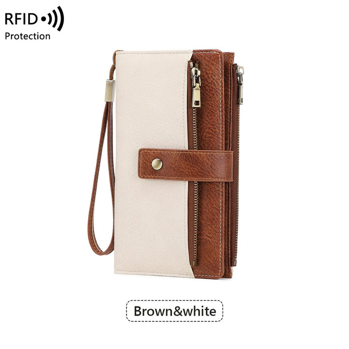 Mayfold™ – Slim RFID-Blocking Bifold Leather Wallet with Wristlet &amp; 17 Card Slots + 50% OFF