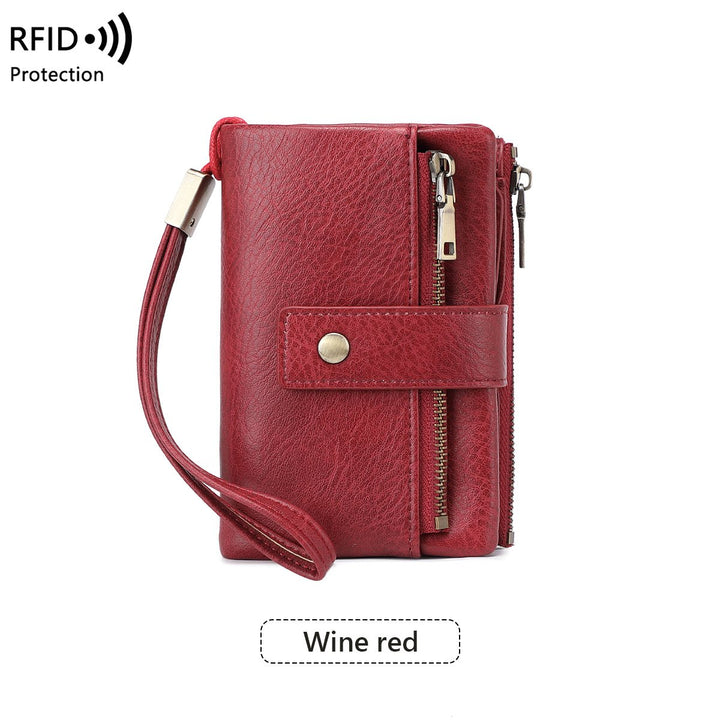 Mayfold™ – Slim RFID-Blocking Bifold Leather Wallet with Wristlet &amp; 17 Card Slots + 50% OFF