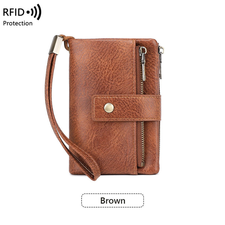 Mayfold™ – Slim RFID-Blocking Bifold Leather Wallet with Wristlet &amp; 17 Card Slots + 50% OFF