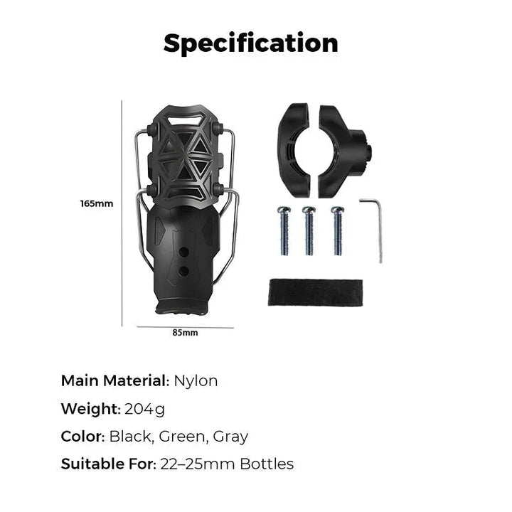 Talon™ – Adjustable 360° Auto-Clamp Bike &amp; Motorcycle Bottle Holder + 50% OFF