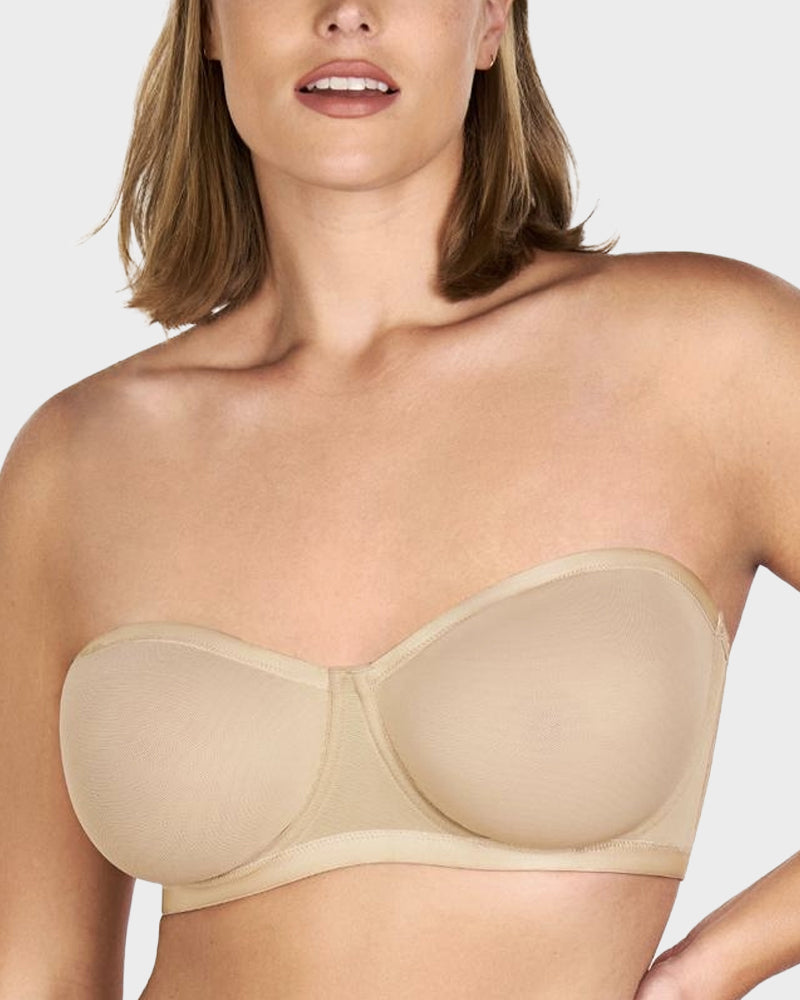 Bareloft™ – Stay-Put Strapless Mesh Underwire Balconette Bra with Convertible Straps + 1+1 FREE