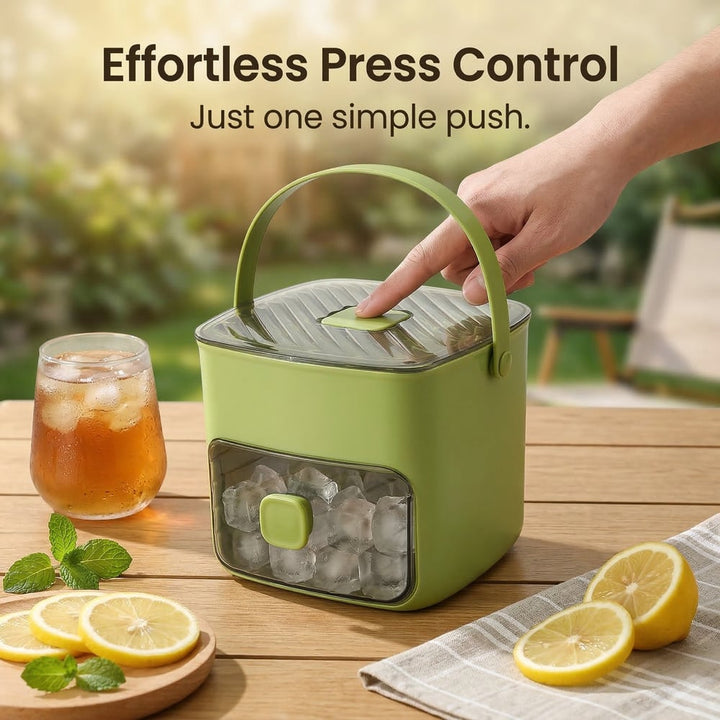 The AuraChill Ice Station — 2-in-1 Large Capacity Ice Maker &amp; Storage Bin + 50% OFF