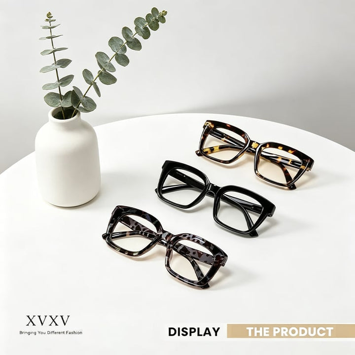 Foclair™ – Oversized Square Blue Light Blocking Reading Glasses + 50% OFF