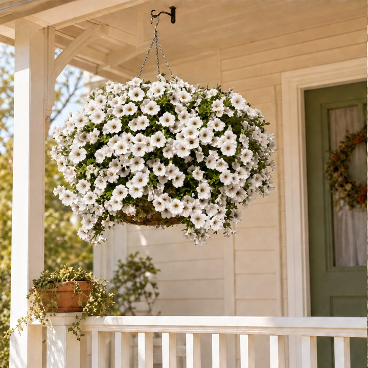 Everbloom™ – UV-Resistant Realistic Petunia Hanging Basket Flowers + 50% OFF