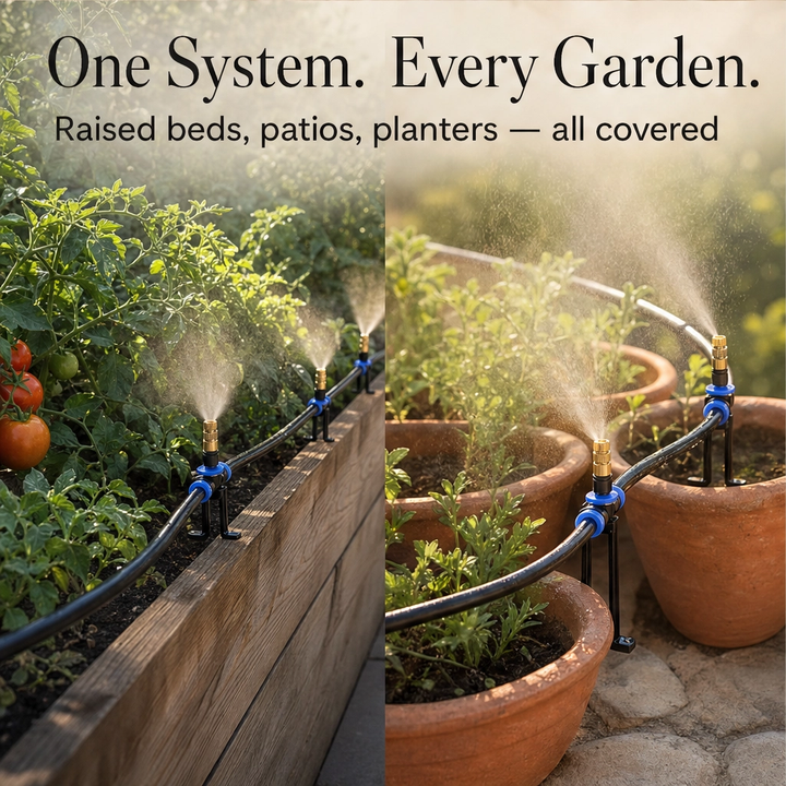 Mistwell™ – 360° Adjustable Brass Nozzle Garden Misting &amp; Drip Irrigation System + 50% OFF