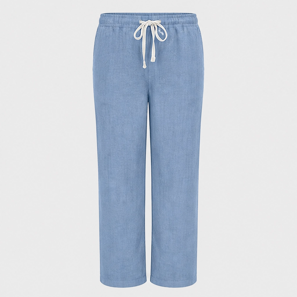 Driftwell™ – Breezy High-Waist Cotton-Linen Wide-Leg Pants + 50% OFF
