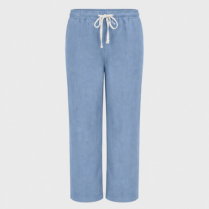 Driftwell™ – Breezy High-Waist Cotton-Linen Wide-Leg Pants + 50% OFF