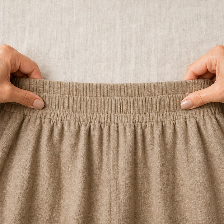 Linaria™ – Breezy Wide-Leg Linen-Cotton Pants with Deep Pockets + 50% OFF
