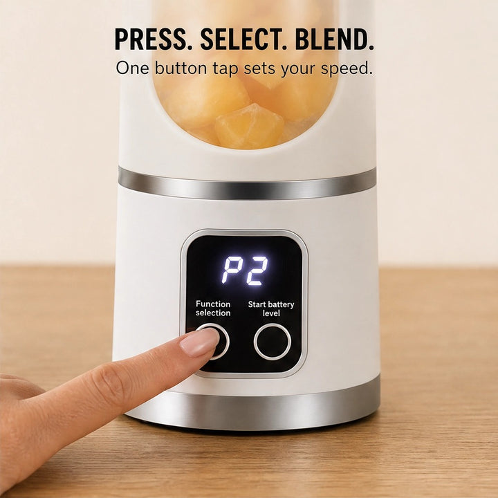 Pulsewell™ – Portable 500ml USB-C Blender with 12-Blade Power &amp; Digital Battery Display + 50% OFF