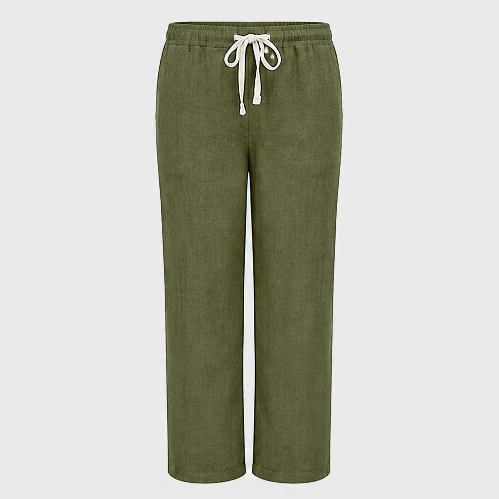 Driftwell™ – Breezy High-Waist Cotton-Linen Wide-Leg Pants + 50% OFF