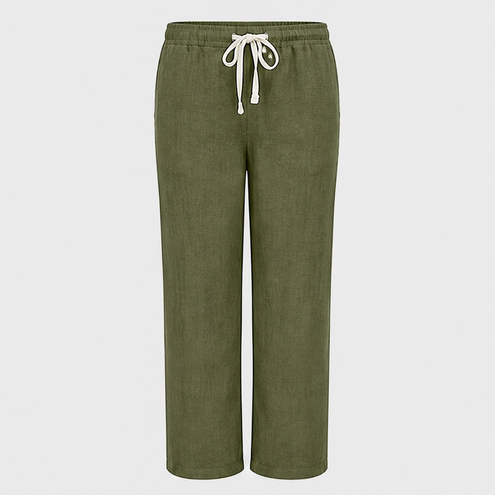 Driftwell™ – Breezy High-Waist Cotton-Linen Wide-Leg Pants + 50% OFF