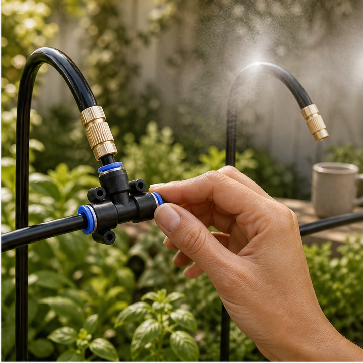 Mistwell™ – 360° Adjustable Brass Nozzle Garden Misting &amp; Drip Irrigation System + 50% OFF