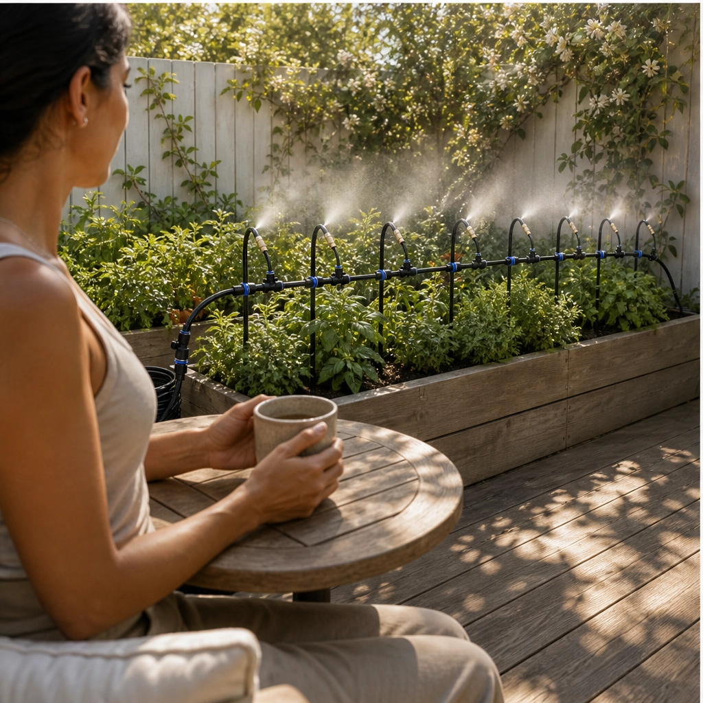 Mistwell™ – 360° Adjustable Brass Nozzle Garden Misting &amp; Drip Irrigation System + 50% OFF