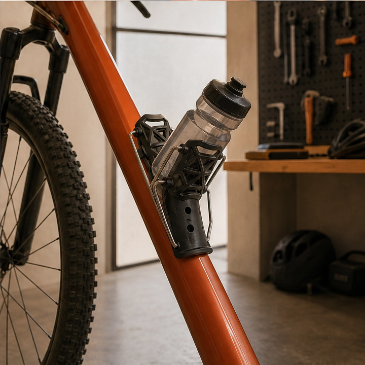 Talon™ – Universal-Fit Adaptive Bike Bottle Cage with 360° Rotation &amp; Tool-Free Mount + 50% OFF