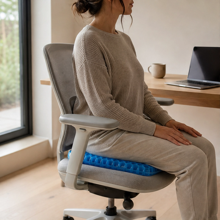 Cradlewell™ – Double-Layer Gel Seat Cushion for All-Day Pressure &amp; Pain Relief + 50% OFF