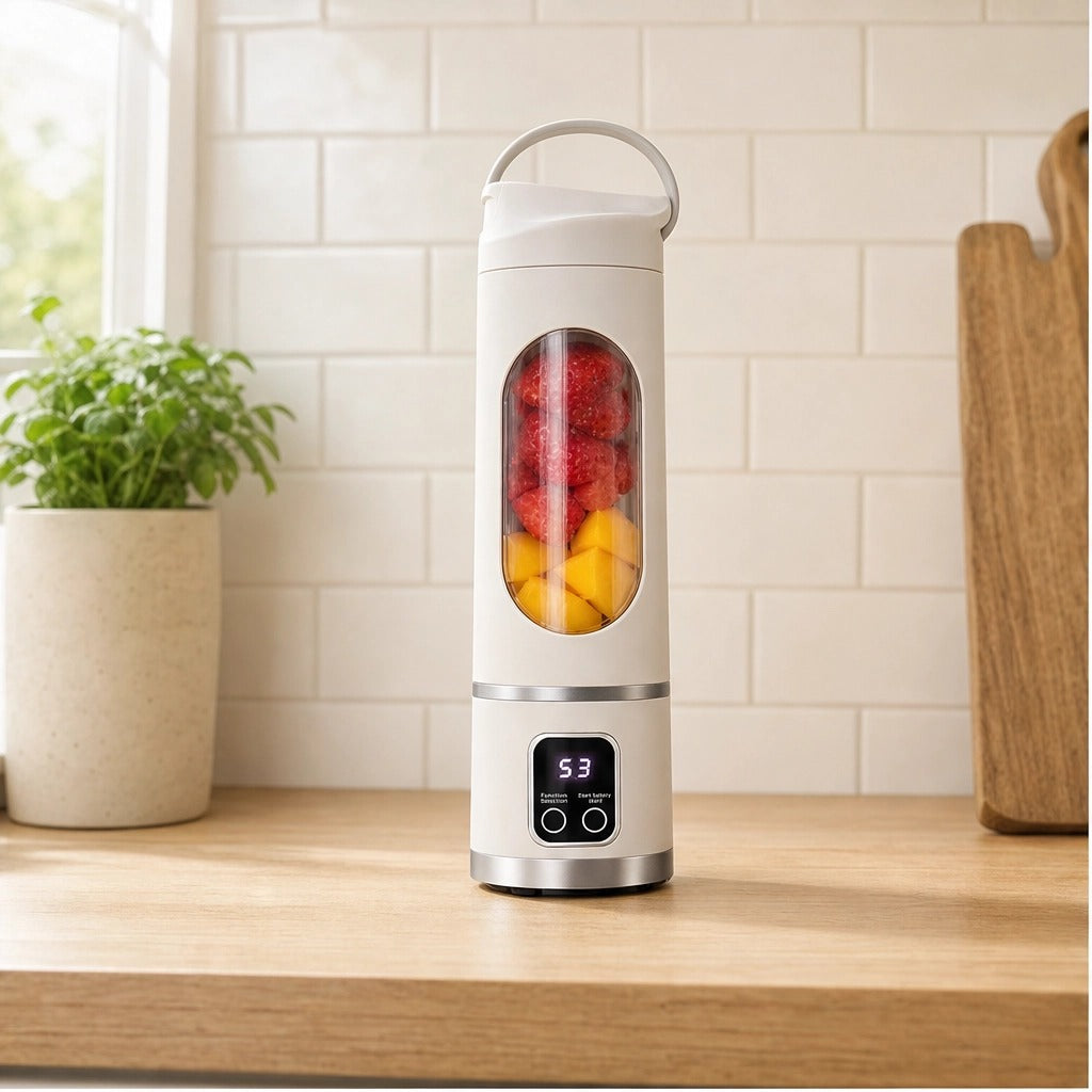 Pulsewell™ – Portable 500ml USB-C Blender with 12-Blade Power &amp; Digital Battery Display + 50% OFF