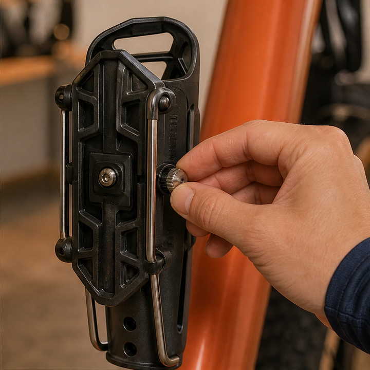 Talon™ – Universal-Fit Adaptive Bike Bottle Cage with 360° Rotation &amp; Tool-Free Mount + 50% OFF