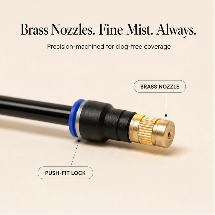 Mistwell™ – 360° Adjustable Brass Nozzle Garden Misting &amp; Drip Irrigation System + 50% OFF