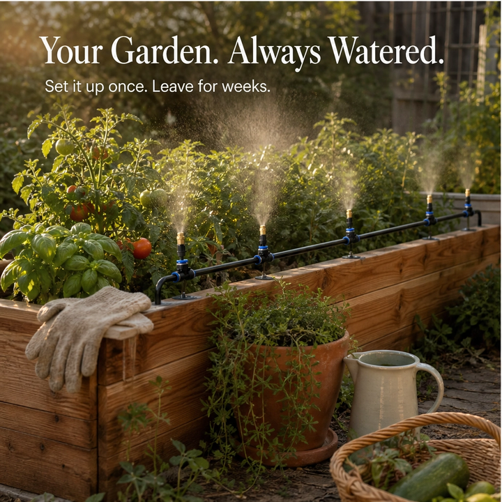 Mistwell™ – 360° Adjustable Brass Nozzle Garden Misting &amp; Drip Irrigation System + 50% OFF