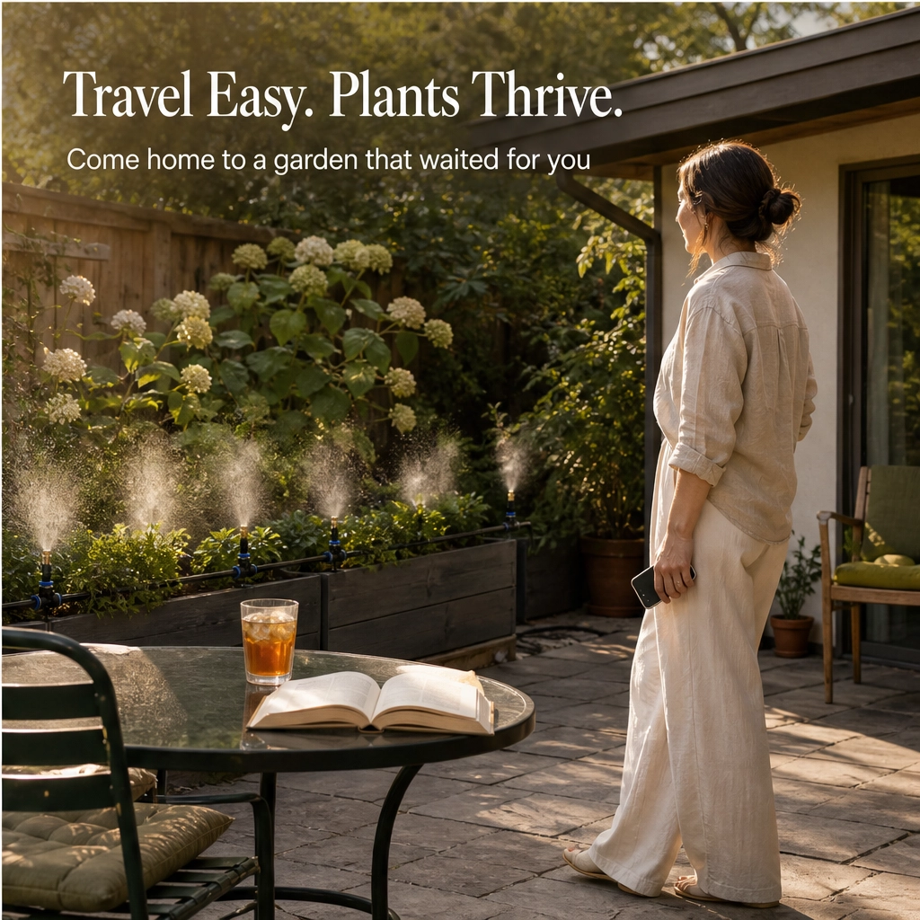 Mistwell™ – 360° Adjustable Brass Nozzle Garden Misting &amp; Drip Irrigation System + 50% OFF