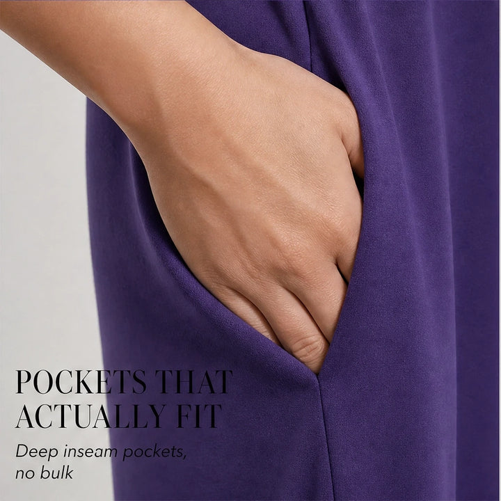 Driftbloom™ – Sleeveless A-Line Maxi Dress with Hidden Pockets + 50% OFF