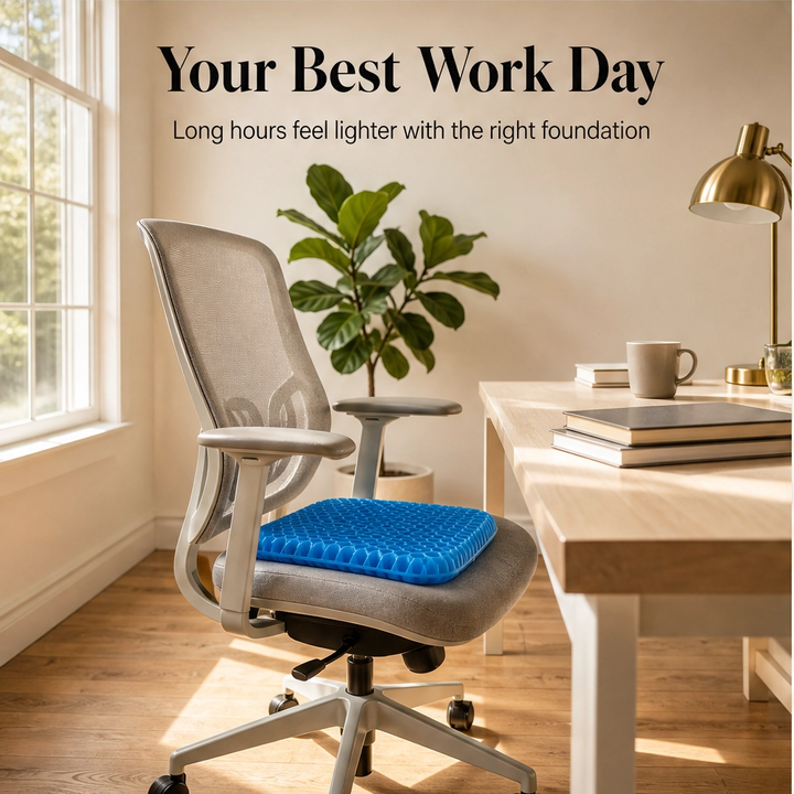 Cradlewell™ – Double-Layer Gel Seat Cushion for All-Day Pressure &amp; Pain Relief + 50% OFF