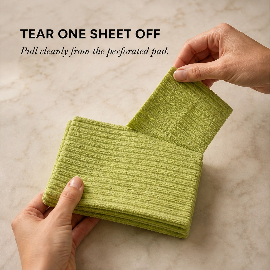 Tidwell™ – Reusable Tear-Off Microfiber Cleaning Cloths (50-Pack Roll) + 50% OFF
