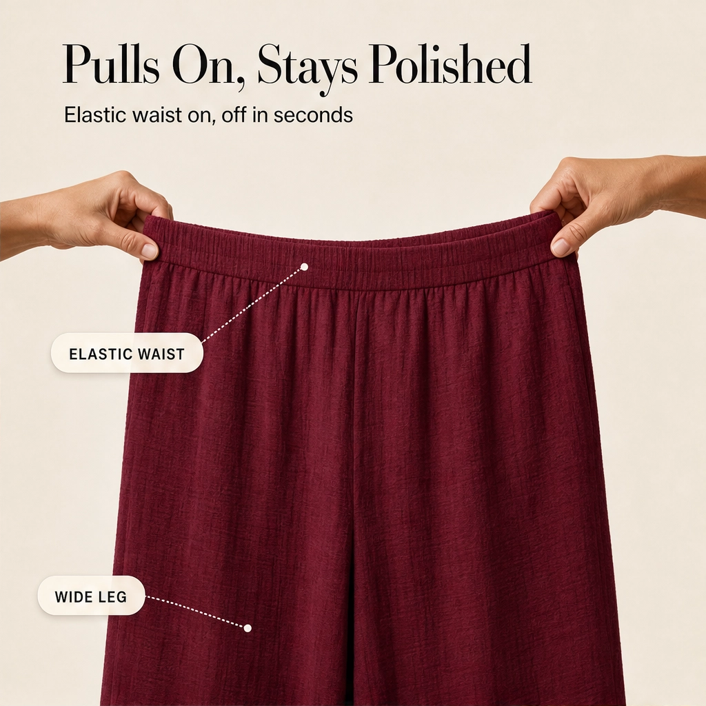 Driftelle™ – Asymmetrical Hem Top &amp; Wide-Leg Pants 2-Piece Lounge Set + 50% OFF