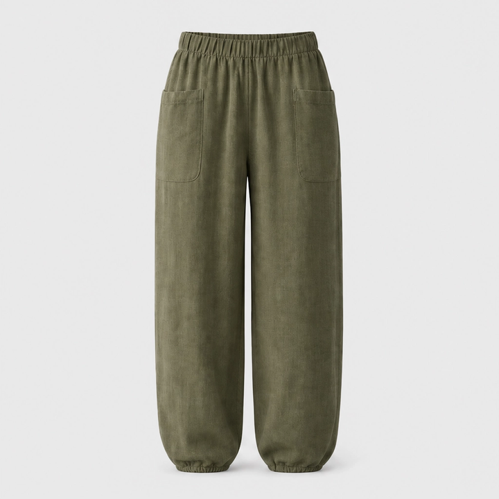 Linaria™ – Breezy Wide-Leg Linen-Cotton Pants with Deep Pockets + 50% OFF