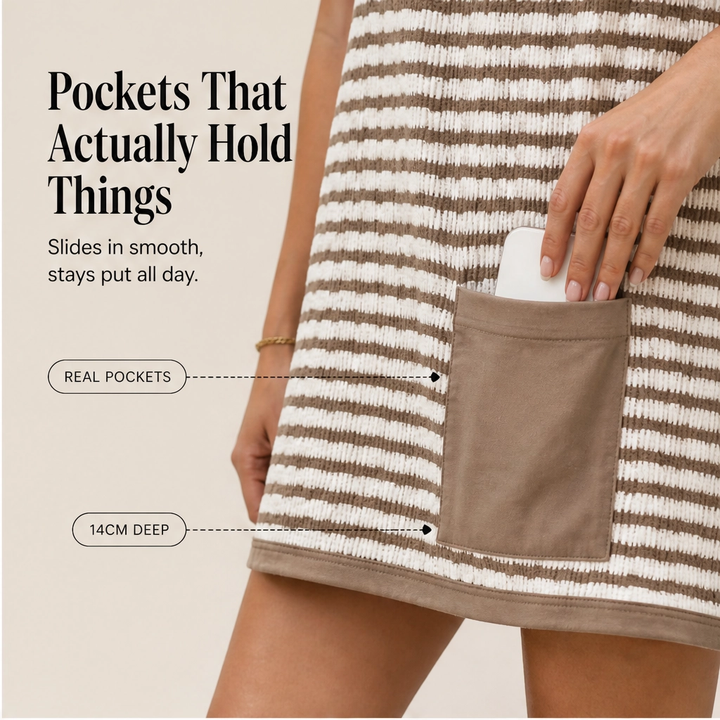 Sundra™ – Breezy Mini Dress with Built-In Shorts &amp; Pockets + 50% OFF