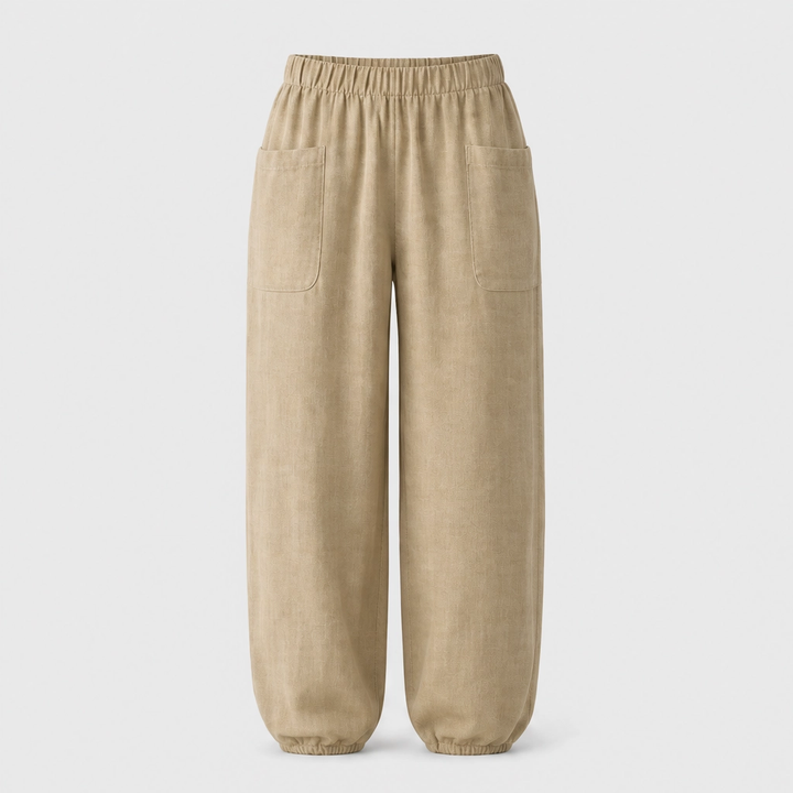 Linaria™ – Breezy Wide-Leg Linen-Cotton Pants with Deep Pockets + 50% OFF