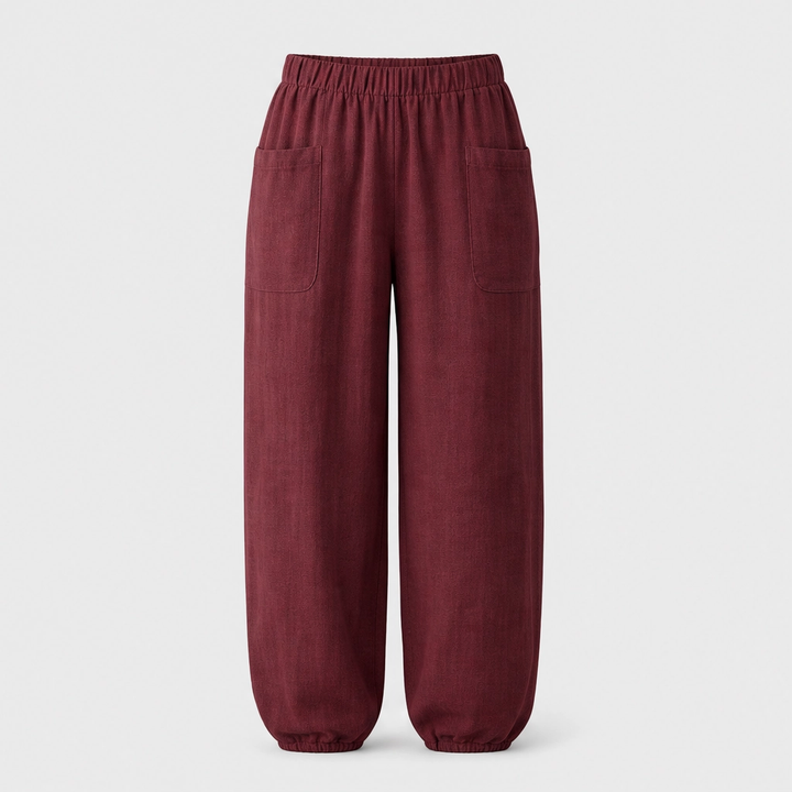Linaria™ – Breezy Wide-Leg Linen-Cotton Pants with Deep Pockets + 50% OFF
