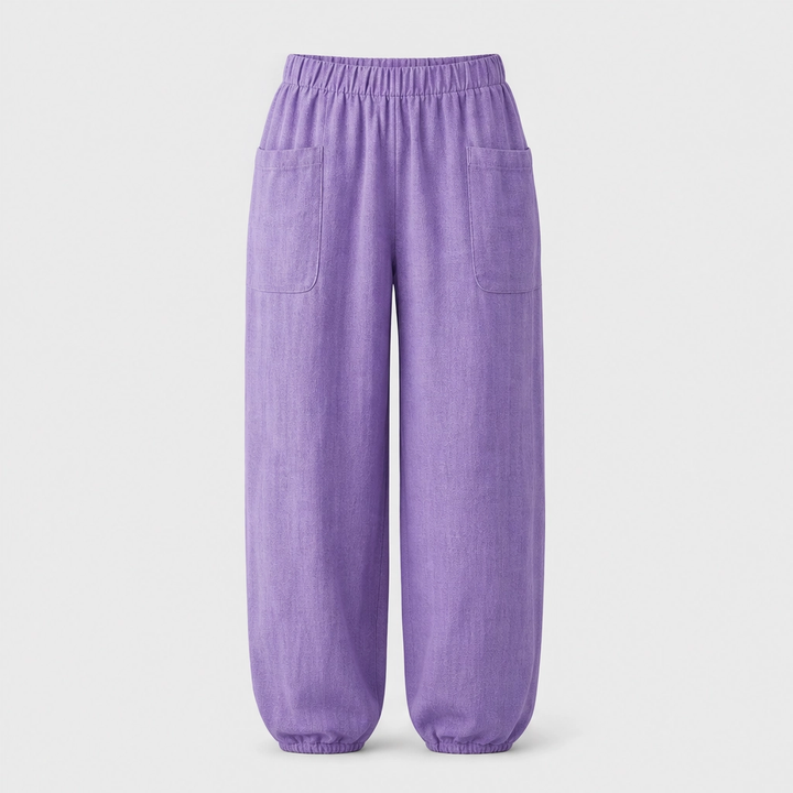 Linaria™ – Breezy Wide-Leg Linen-Cotton Pants with Deep Pockets + 50% OFF