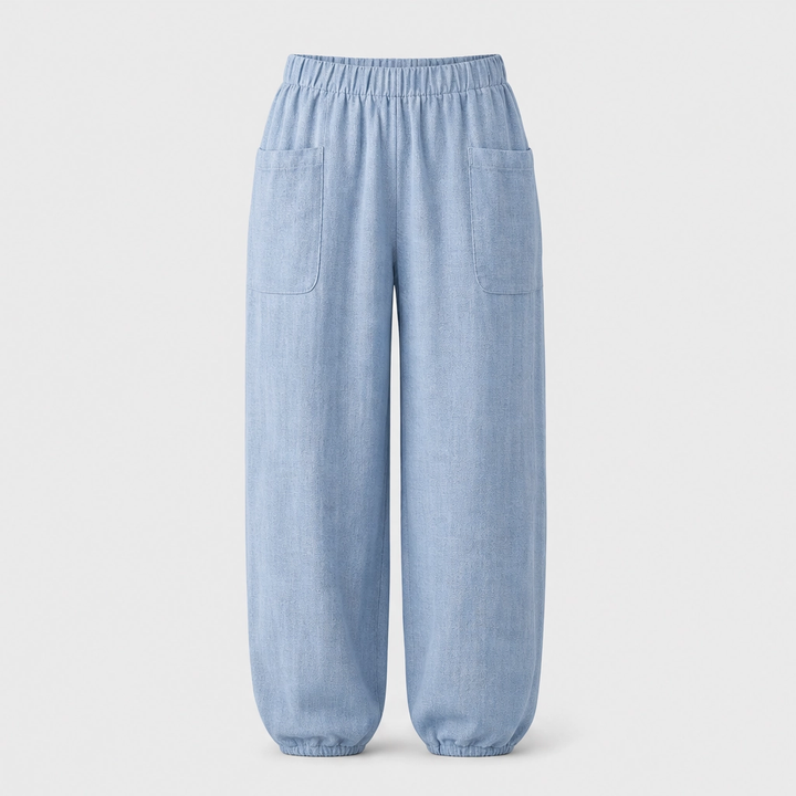 Linaria™ – Breezy Wide-Leg Linen-Cotton Pants with Deep Pockets + 50% OFF