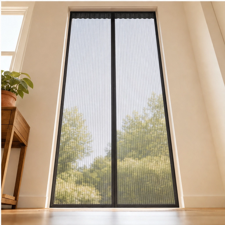 Breezely™ – Hands-Free Magnetic Screen Door with Heavy-Duty Mesh &amp; Auto-Close Magnets + 50% OFF