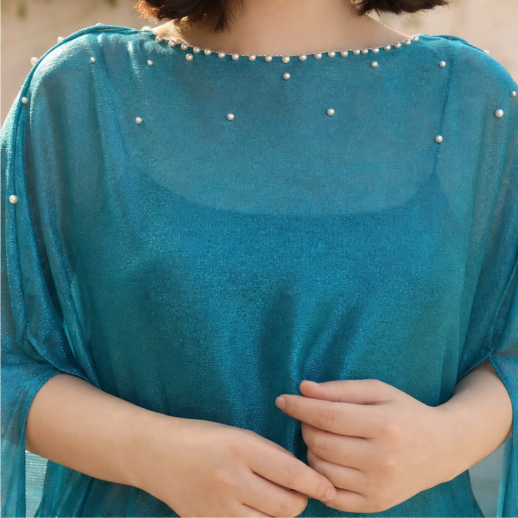 Gossamere™ – Lightweight Linen Cape-Sleeve Drape Shawl + 50% OFF