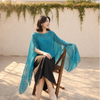 Gossamere™ – Lightweight Linen Cape-Sleeve Drape Shawl + 50% OFF