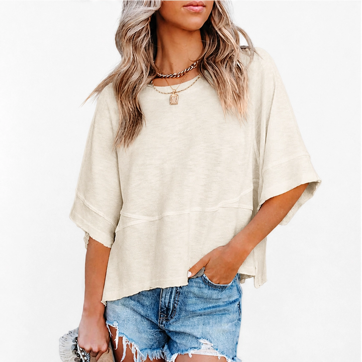 Cove™ – Breezy Batwing Half-Sleeve Crewneck Summer Tee + 50% OFF