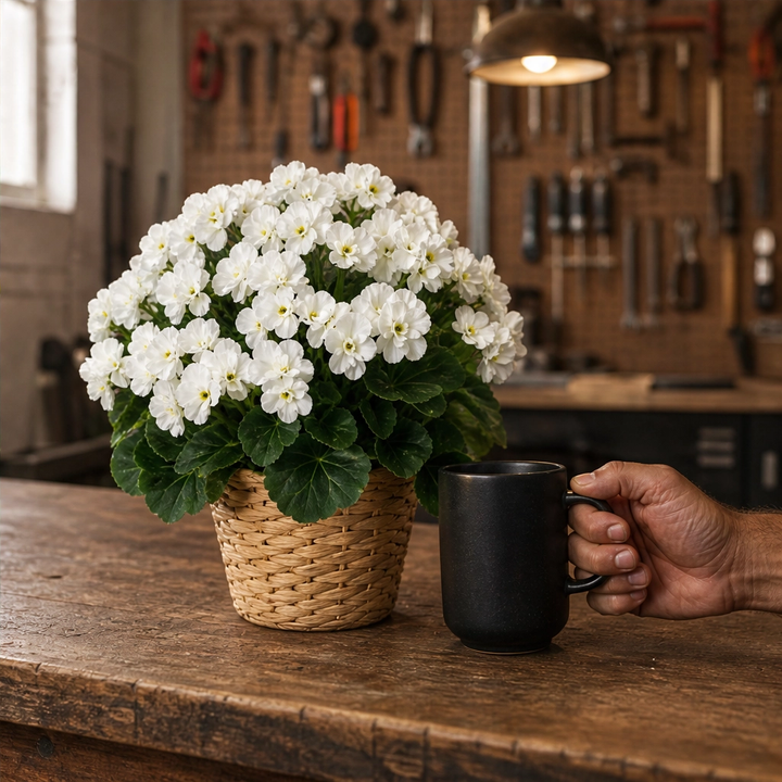 Petalcroft™ – UV-Resistant Silk Geranium Bundles for Indoor &amp; Outdoor Decor + 50% OFF