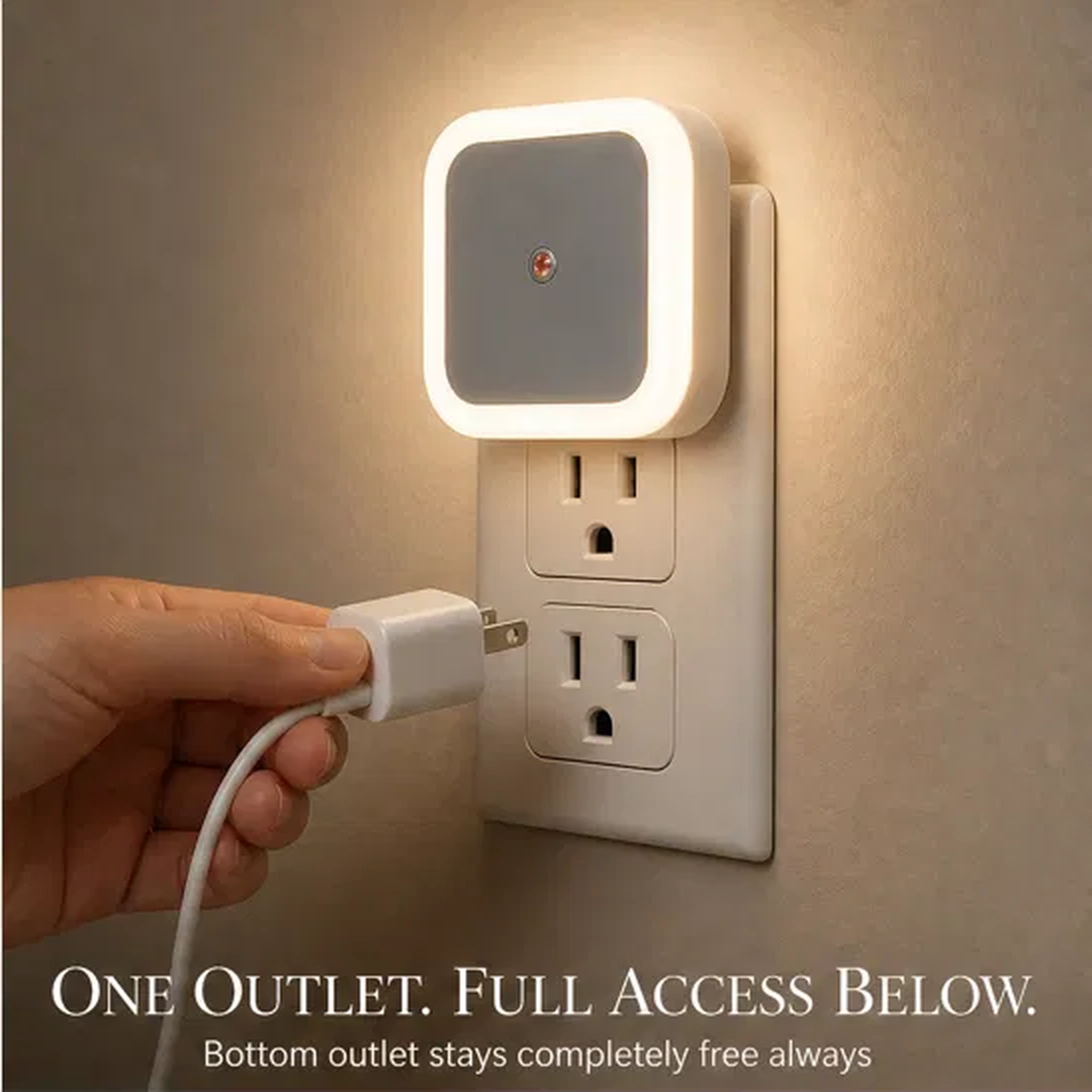 Halowick™ – Dusk-to-Dawn Smart Sensor LED Night Light with 3-Level Dimming + 50% OFF