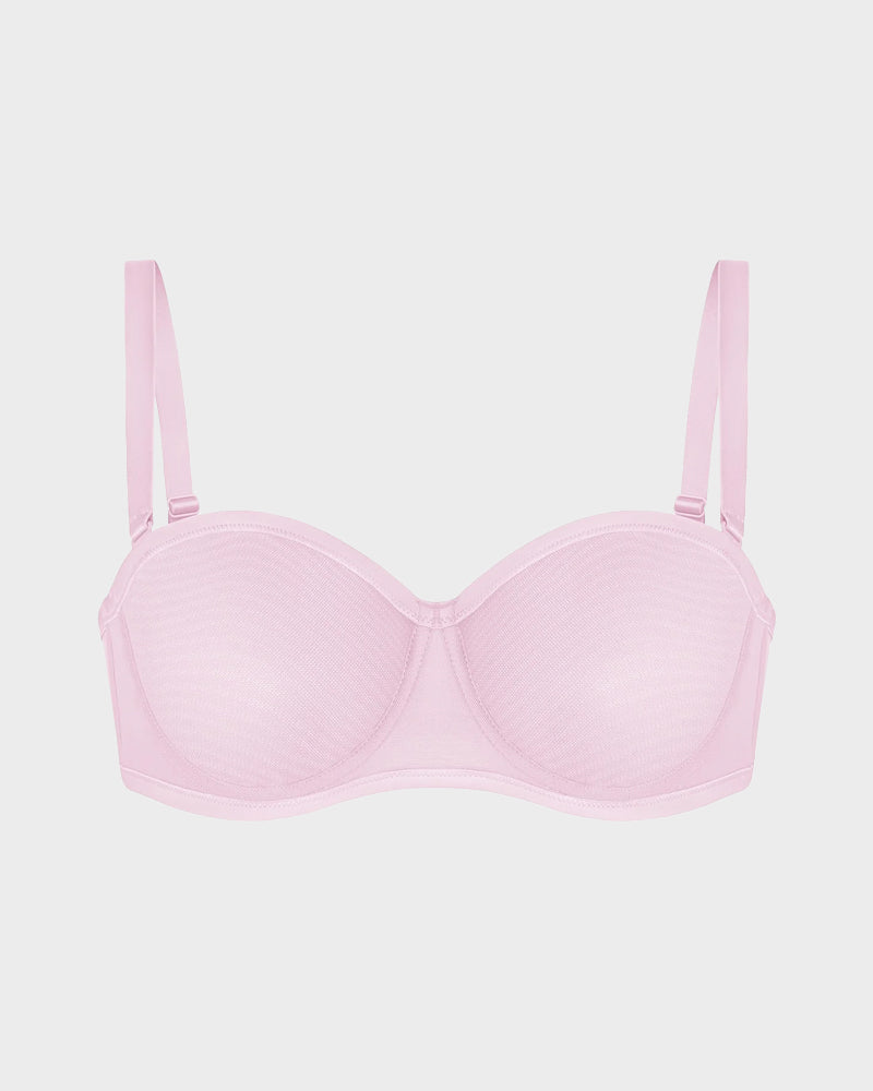Bareloft™ – Stay-Put Strapless Mesh Underwire Balconette Bra with Convertible Straps + 1+1 FREE