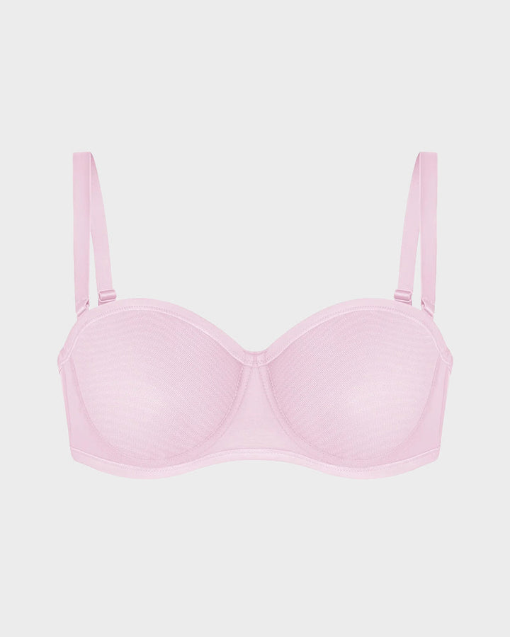 Bareloft™ – Stay-Put Strapless Mesh Underwire Balconette Bra with Convertible Straps + 1+1 FREE