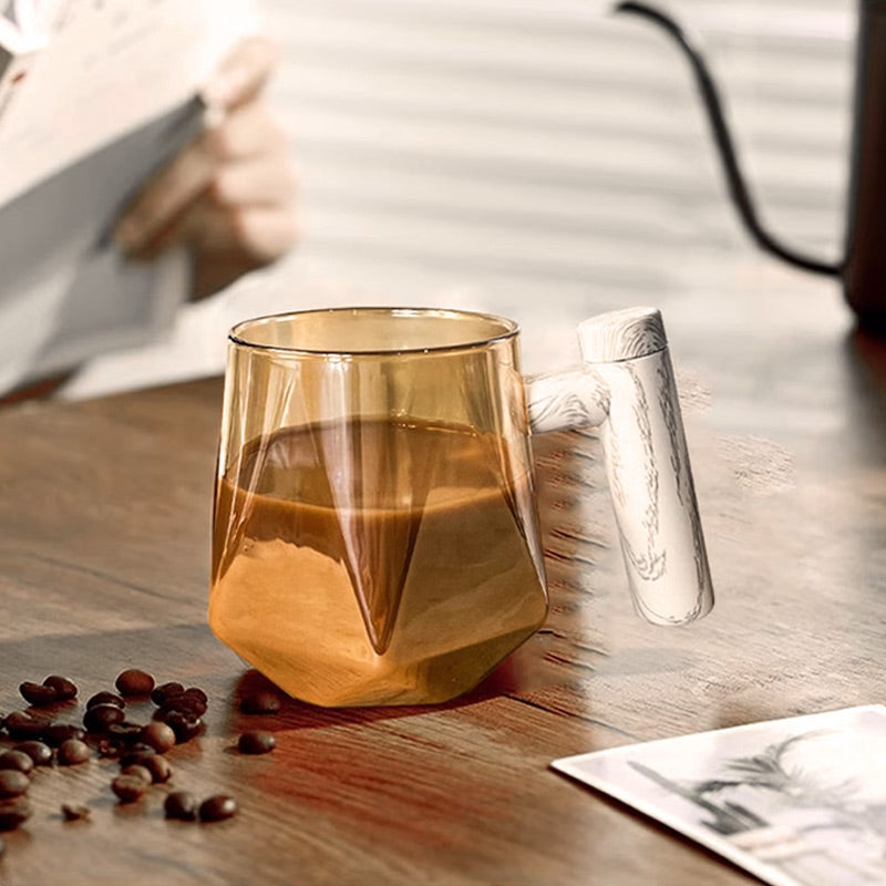 Brewell™ – Self-Stirring Glass Mug with Wood-Grain Lid &amp; One-Touch Whisk + 50% OFF