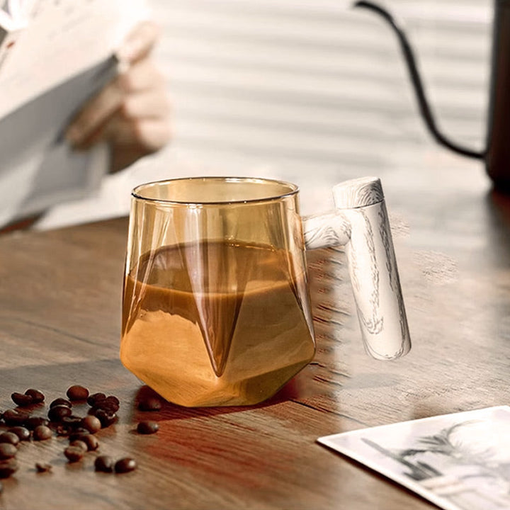 Brewell™ – Self-Stirring Glass Mug with Wood-Grain Lid &amp; One-Touch Whisk + 50% OFF