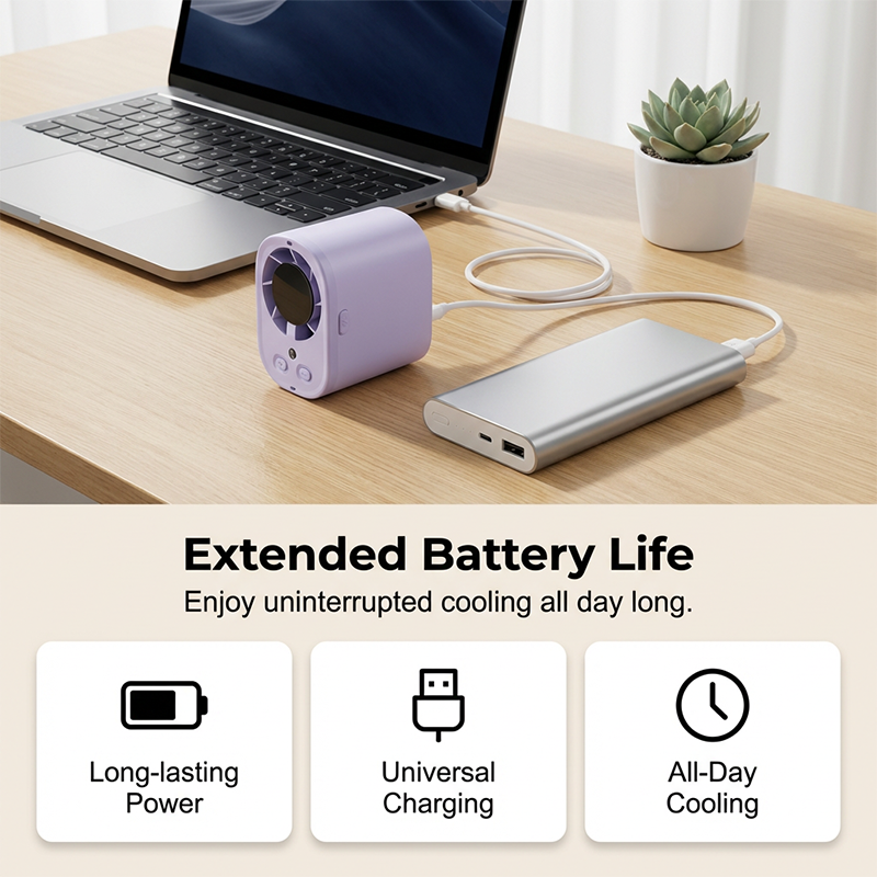 Polara™ – Hurricane-Force Cooling Mini Handheld Fan with LED Display + 50% OFF