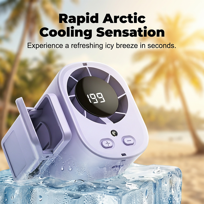 Polara™ – Hurricane-Force Cooling Mini Handheld Fan with LED Display + 50% OFF