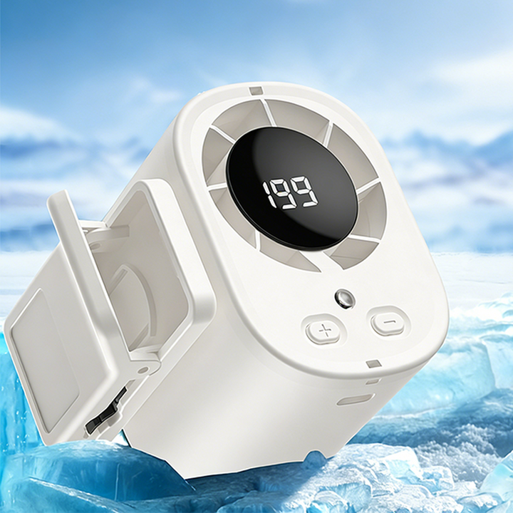Polara™ – Hurricane-Force Cooling Mini Handheld Fan with LED Display + 50% OFF