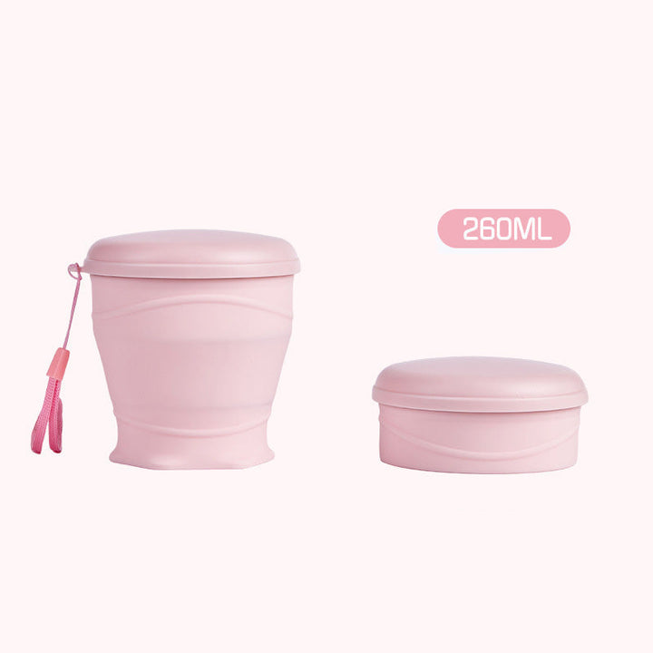 Canteo™ – Leak-Proof Collapsible Silicone Travel Cup with Lid &amp; Wrist Strap + 50% OFF